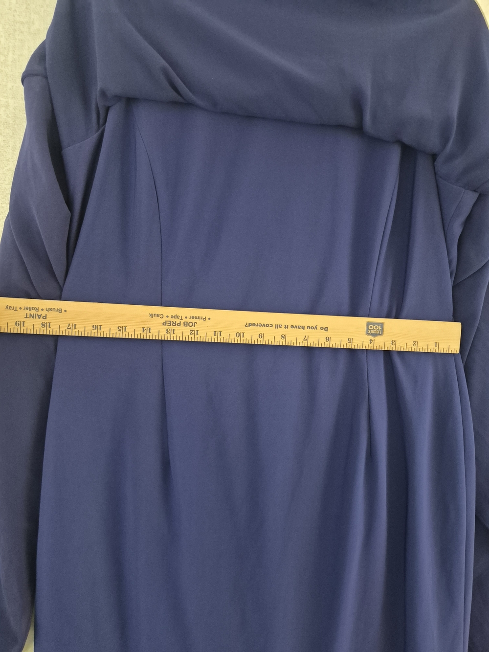Vince Camuto Navy Sleeveless Midi Shift Dress (SKU0257) - Picture 8 of 14